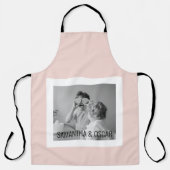 Moderne serie foto's Pastel Roze Eenvoudige Gift Schort (Voorkant)