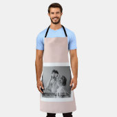 Moderne serie foto's Pastel Roze Eenvoudige Gift Schort (Gedragen)
