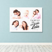 Moderne serie liefdescitaat Foto Collage Canvas Afdruk (Insitu (Houten vloer))