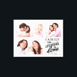 Moderne serie liefdescitaat Foto Collage Canvas Afdruk<br><div class="desc">Moderne familie en liefde citeren met vier fotocollage.</div>