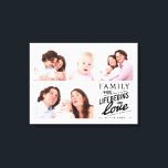 Moderne serie liefdescitaat Foto Collage Canvas Afdruk<br><div class="desc">Moderne familie en liefde citeren met vier fotocollage.</div>