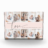 Moderne serie liefdesscript Aangepaste foto-Collag Fotoblokken (Voorkant)