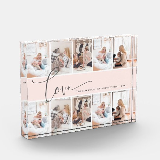 Moderne serie liefdesscript Aangepaste foto-Collag Fotoblokken (Links)