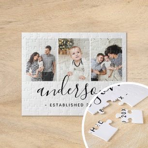 Moderne serie Monogram 3 Foto Collage Legpuzzel