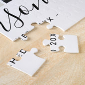 Moderne serie Monogram 3 Foto Collage Legpuzzel (Zijkant)