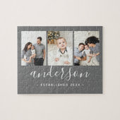 Moderne serie Monogram 3 Foto Collage Legpuzzel (Horizontaal)