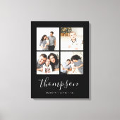 Moderne serie Monogram 4 Foto Collage Canvas Afdruk (Voorkant)