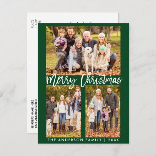 Moderne serie van het Manuscript van de Borstel 3  Briefkaart (Voorkant / Achterkant)