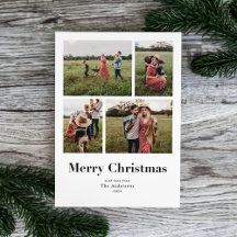 Moderne Serif Meerdere Foto Kerstmis