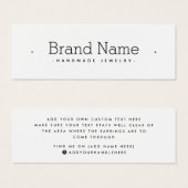 Moderne serif miniem dekmodel voor dekzeilen mini visitekaartjes (Voorkant /achterkant)