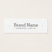 Moderne serif miniem dekmodel voor dekzeilen mini visitekaartjes (Voorkant)