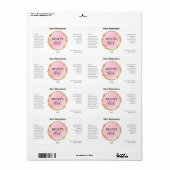 Moderne serumlabels etiket (Full Sheet)