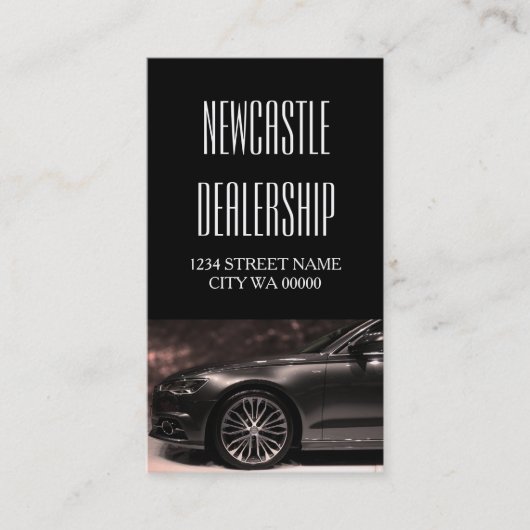 Moderne service, automatische verkoop en reparatie visitekaartje (Voorkant)