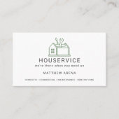 Moderne service voor contractueel onderhoud visitekaartje (Voorkant)