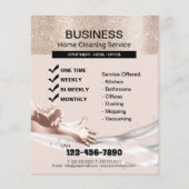 Moderne service voor het bewaren van huisreiniging flyer (Voorkant)