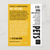 Moderne service voor het plaatsen van huisdieren,  flyer (Voorkant)
