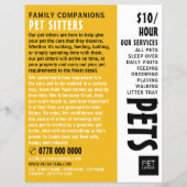 Moderne service voor het plaatsen van huisdieren, flyer (Voorkant)