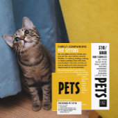 Moderne service voor het plaatsen van huisdieren,  flyer