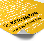 Moderne service voor het plaatsen van huisdieren,  poster (Hoek)