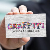 Moderne service voor het verwijderen van graffiti visitekaartje