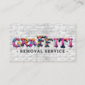 Moderne service voor het verwijderen van graffiti visitekaartje (Voorkant)