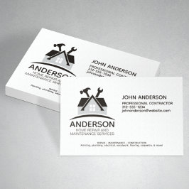 Moderne service voor onderhoud van huisreparaties visitekaartje