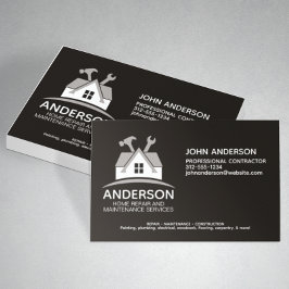 Moderne service voor onderhoud van huisreparaties visitekaartje