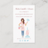 Moderne  services voor het schoonmaken en maken va visitekaartje (Achterkant)