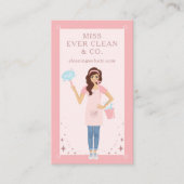 Moderne  services voor het schoonmaken en maken va visitekaartje (Voorkant)