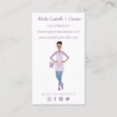 Moderne  services voor het schoonmaken en maken va visitekaartje (Achterkant)