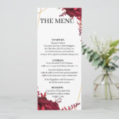 Moderne set 10-menukaart kaart (Staand voorkant)