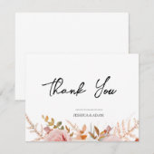 Moderne set 11 Dank je kaart (Voorkant / Achterkant)