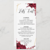 Moderne set 11-menukaart kaart (Voorkant / Achterkant)