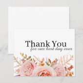 Moderne set 15 Dank u kaart (Voorkant / Achterkant)