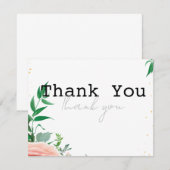 Moderne set 8 Dank je creditcard Bedankkaart (Voorkant / Achterkant)