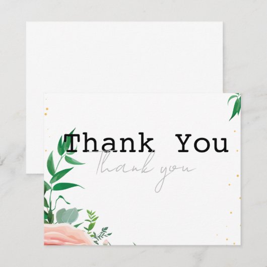 Moderne set 8 Dank je creditcard Bedankkaart (Voorkant / Achterkant)