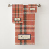 Moderne set handdoekjes voor geplakt koraal bad handdoek (Insitu)