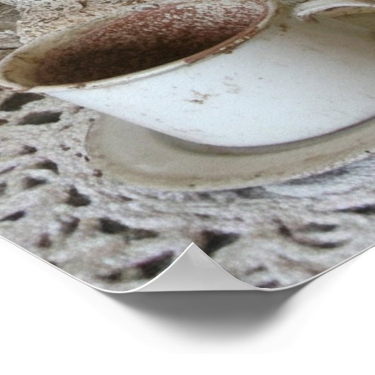 Moderne Shabby chique stijl fototype Poster (Hoek)