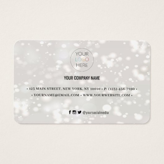 Moderne Shiny Discount Coupon Kaart (Achterkant)