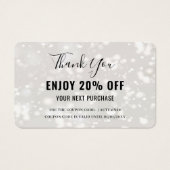 Moderne Shiny Discount Coupon Kaart (Voorkant)
