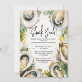 Moderne Shuck Ja Zomer Oester Gebraden Feest Paste Kaart (Voorkant)