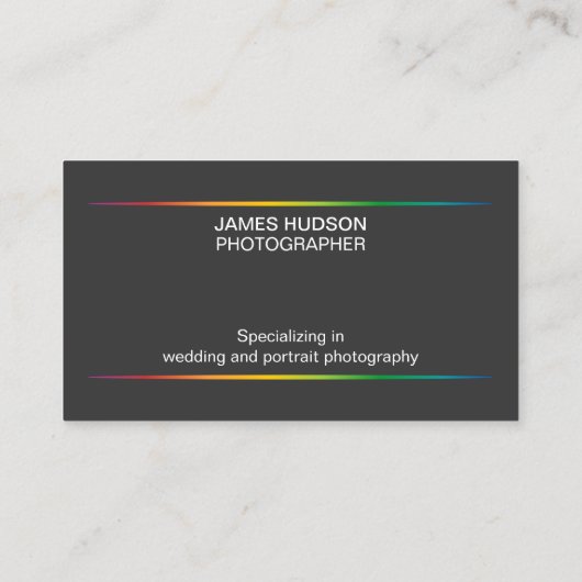 Moderne Shutter-fotografie Visitekaartje (Achterkant)
