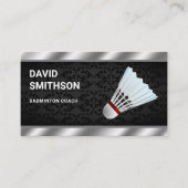 Moderne Shuttle Professional Badminton Coach Visitekaartje (Voorkant)