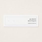 Moderne Sieraden Business QR Code Oorbel Display Mini Visitekaartjes (Voorkant)