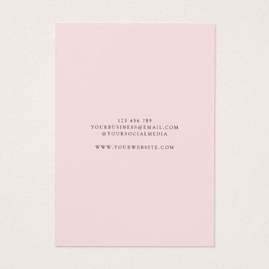 Moderne sieraden oorbel display Kaart (Achterkant)