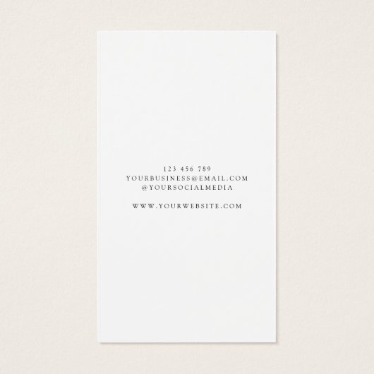 Moderne sieraden oorbel display Kaart (Achterkant)