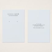 Moderne sieraden oorbel display Kaart (Voorkant /achterkant)