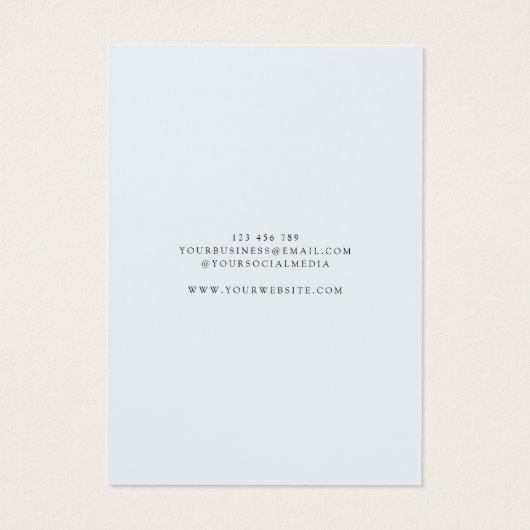 Moderne sieraden oorbel display Kaart (Achterkant)