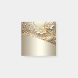 Moderne Sierlijke Gouden Bloemige Post-it Notities Post-it® Notes