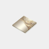 Moderne Sierlijke Gouden Bloemige Post-it Notities Post-it® Notes (Schuin)